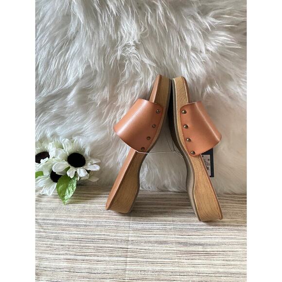 Universal Thread Womens Flat Slides Sandals Slip Ones Open Toe Natural US 7 - Picture 3 of 9
